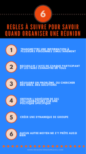 comment savoir quand organiser une réunion pour qu'elle soit efficace
